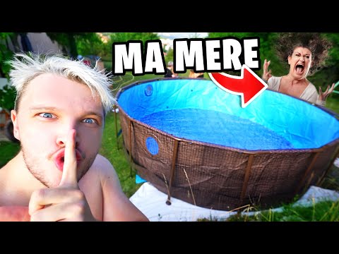 J'ai construit une PISCINE EN SECRET chez mes PARENTS ! (ils sont pas au courant...)