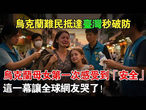 烏克蘭母女逃到臺灣那一刻被志工包圍幫安置，在臺灣第一次感到安全：原來天堂是真的！