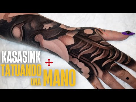 HAND TATTOO Time-Lapse | KASASINK in Black & Grey