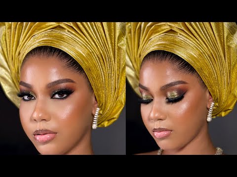 STEP BY STEP BRIDAL MAKEUP TUTORIAL // NIGERIA BRIDAL MAKEUP // IGBO BRIDE // GELE