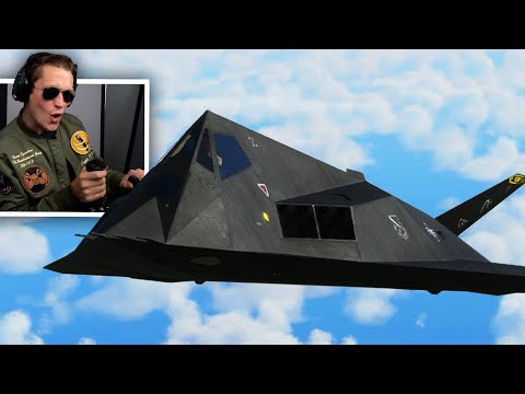 FLYING THE F-117 NIGHTHAWK (First Stealth Jet) - Microsoft Flight Simulator