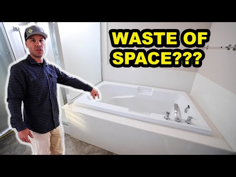 WE TOOK OUT THE JACUZZI TUB TO MAKE LARGE SHOWER --- THE RESULTS ARE STUNNING!!!