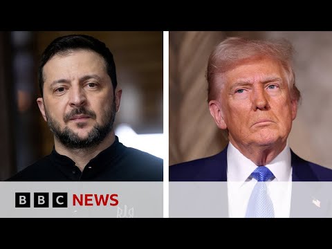 Donald Trump and Volodymyr Zelensky rift over Ukraine war continues | BBC News