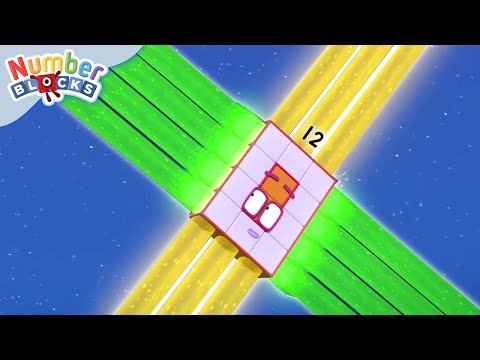 Numberblocks - Twelve, Ride the Rays & more! | Learn to Count | Maths Cartoons for Kids