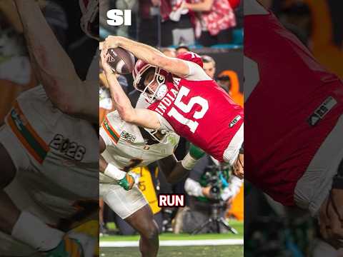 Fernando Mendoza's SCRAMBLE Will Be Remembered FOREVER 🏈 #hoosiers #fernandomendoza #curtcignetti