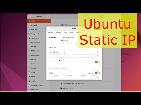 How to use a static IP on Ubuntu 22.04