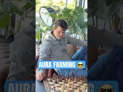 Magnus the Aura Farmer 😎🕺🏻 #chess #magnuscarlsen