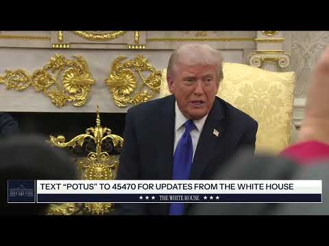 President Trump Participates in a Meeting with the Secretary General of NATO