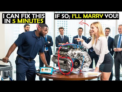 CEO Mocked Black Mechanic: “Fix This BROKEN Engine and I’ll Marry You” — Then He Did the IMPOSSIBLE!