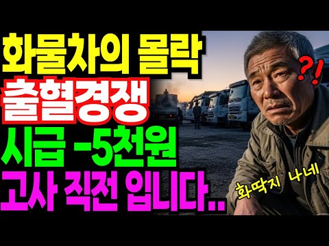 "한 달에 2만원 법니다" 3년 만에 용달 시장을 박살낸 화물차의 몰락 한 현실| 노후사연 | 노후생활 |오디오북