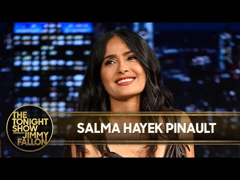 Salma Hayek Pinault Got Arrested at Sabrina Carpenter's Concert, Teaches Jimmy How to Pose
