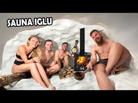 Wir graben einen SURVIVAL SHELTER im Schnee (mit SAUNA!)