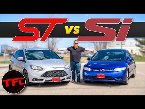The Answer Is Clear! Honda Civic Si vs Ford Focus ST Cheap Speed Shootout