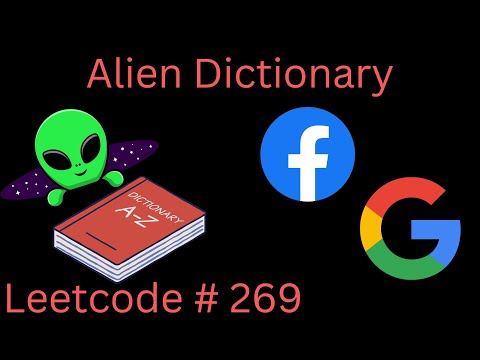 ALIEN DICTIONARY | LEETCODE 269 | PYTHON TOPOLOGICAL SORT DFS SOLUTION