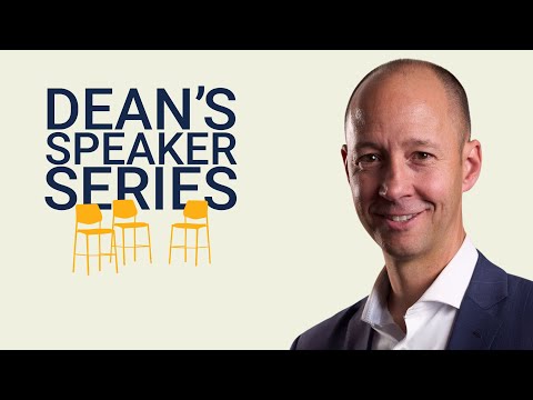 Dean's Speaker Series | David Sabow | Head of Technology & Healthcare, HSBC Innovation Banking