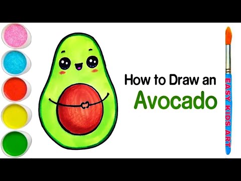 How to Draw an Avocado Instantly! 🥑🖌️