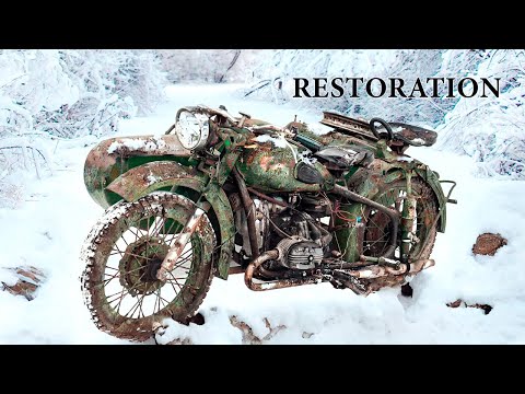 "Heavy GIANT URAL" full RESTORATION from Trash to Incredible GOLD Motorcycle | Restoration Abandoned