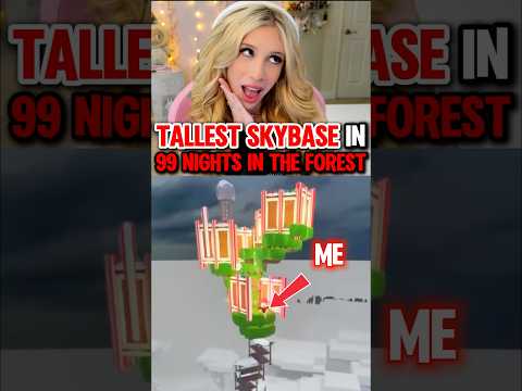 BUILDING The “TALLEST” SKYBASE in 99 NIGHTS IN THE FOREST on ROBLOX! 🗼😱