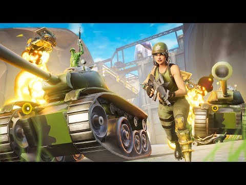 NEW Tank Battle LTM in Fortnite Battle Royale!! (1000 Health)
