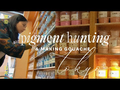 Pigment hunting in Tokyo for making my own paint