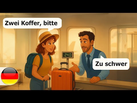 10 Daily German Conversations for Beginners | Easy Travel German dialogues (A1-A2)
