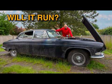 ABANDONED 1962 Jaguar sitting for 15 years. Will it run?