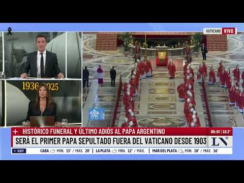 Así fue el traslado del féretro de la Basílica a la plaza de San Pedro para la misa despedida