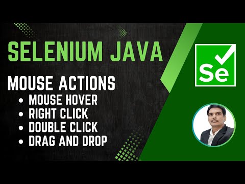 Session 35 - Selenium with Java | Mouse Actions | Action Vs Actions