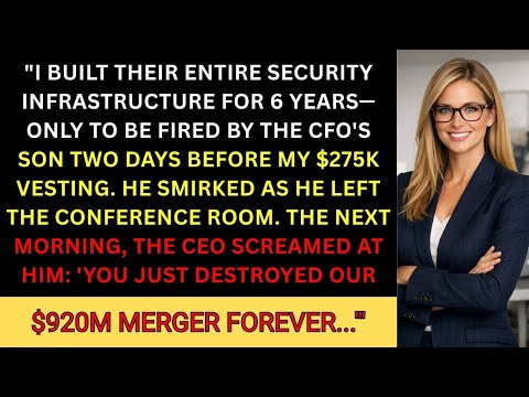 CFO's Son Fired Me Before $275K Vesting—$920M Merger Died, I Had Master Keys