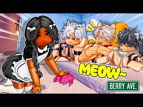 My THREE CATS Are HANDSOME BOYS And Surrounded Me...💖Berry Avenue Story💖