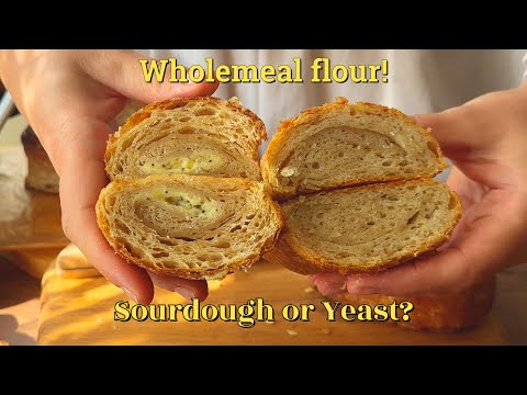 Whole Wheat Puff Pastry: Sourdough vs Yeast 🥐 Two Recipes, One Truth!