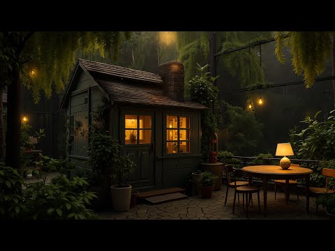 Moonlit Garden ~ (Official Video Visualizer) by Tommedia ~ RelaxJazzBGM