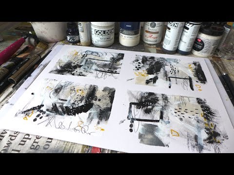 Abstract art mark making #1