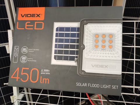 LED Solar Floodlight Autonomous Videx 10 Watt