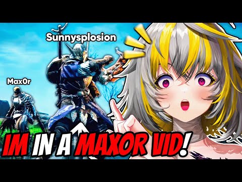 IM IN THIS MAXOR VIDEO! FIRST TIME WATCHING "I forced 16 vtubers to crash out in Soulslop" by Max0r!