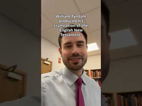 Celebrating 500 years of Tyndale's translation of the New Testament with a new publication