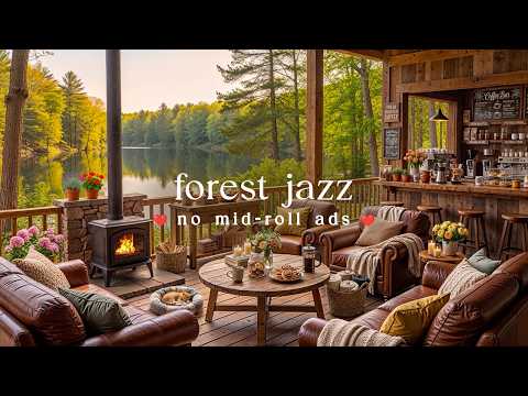 🌲 Cozy Forest Jazz (NO MID-ROLL ADS) – Peaceful Piano Ambience for Relaxation & Focus