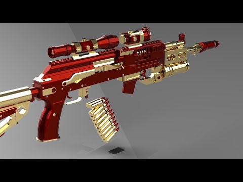 How AK - 47 works? | AK - 47 [AK - 12] Animation | Rifle Mechanism Animation.