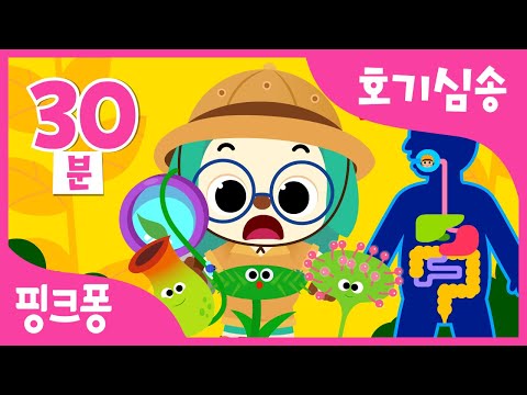 #공부친구 핑크퐁 호기심송+인체송 모음집 | 벌레 먹는 식물, 딸꾹질송 외 | 왜 그럴까? 호기심 가득 우리 아이 재미있게 배워요 | 인체동요 | 과학동요 | 핑크퐁! 인기동요