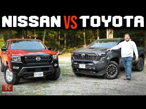2024 Nissan Frontier vs Toyota Tacoma - A Classic Battle Between Midsize Pickups!