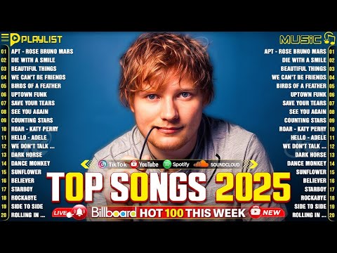 Top Hits 2025 β¨ Ed Sheeran, Selena Gomez, Justin Bieber,The Weeknd, Bruno Mars,Rihanna, Shawn Mendez