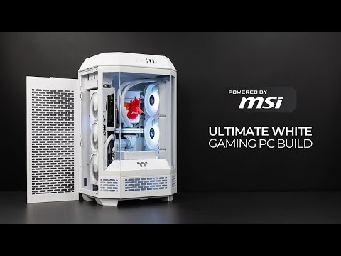 Ultimate All White Gaming PC Build | Thermaltake The Tower 250 | 9800X3D & RTX 5080 | MPG B850I EDGE