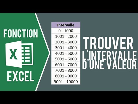 EXCEL - CRÉER DES INTERVALLES AUTOMATIQUES DE DONNÉES