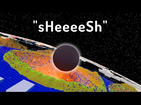 What Happens If A Black Hole Eats Earth? - simulated by Minecraft