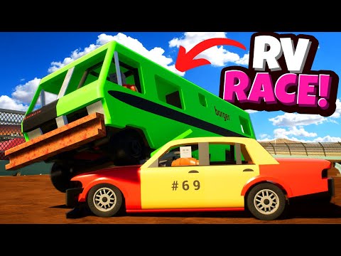 DANGEROUS RV Derby Race Ends in MASSIVE CRASHES in Brick Rigs Multiplayer!
