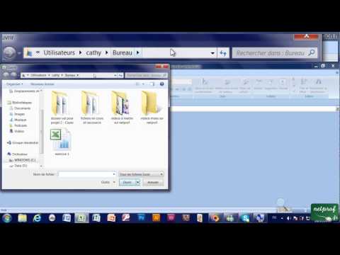 2 - Créer, enregistrer, fermer, ouvrir un fichier (classeur) d'Excel