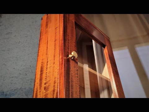 Making a display cabinet with a glass door (hand tools only)