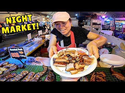 $20 THAI STREET FOOD NIGHT MARKET ๐น๐ญ | GOONG TEN | Ao Nang Landmark Night Market