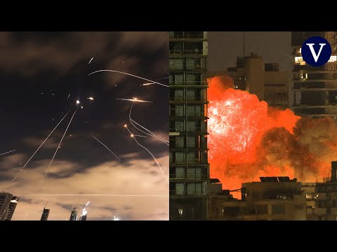 New images of Iranian missiles hitting Israel