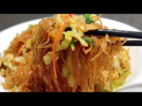 I would like to do this with cabbage fried vermicelli. No wonder the old sticky pot is not delicious